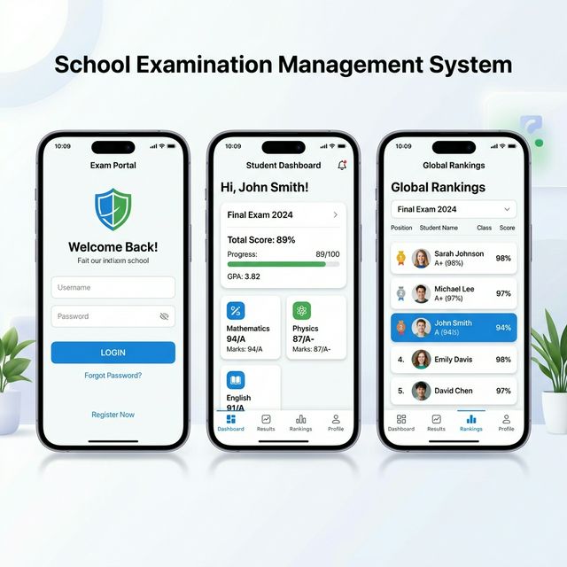 Mobile App UI Screens